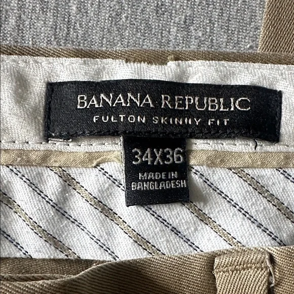 3 pairs of Mens Banana Republic Pants 34X36 size - Picture 7 of 12